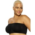 thumbnail image 5 of Paramour by Felina | Body Smooth Seamless Underwire Bandeau Bra (Black, Small), 5 of 6