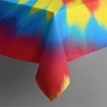 thumbnail image 4 of Colorful Tie Dye Mandala Pattern Rectangle Tablecloth 60"x120",Waterproof Polyester Rectangle Table Cloth, Wipeable Spillproof Polyester Tablecloth for Dining, Camping, Indoor and Outdoor, 4 of 6