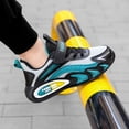 thumbnail image 6 of enyan Big Boys Sneakers Running Shoes Lightweight Sport Kids Running Shoes Boys (Toddler/Little Kid/Big Kid) Green,4, 6 of 7