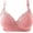 Pink, variant on Fiaer Push up Bras for Women Support No Underwire Lace Adjustable Straps Comfort Bra for All Seasons Red 44