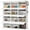 White, variant on 8 Tier Shoe Storage Cabinet 32 Pair Plastic Shoe Shelves Organizer for Closet Hallway Bedroom Entryway