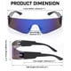 thumbnail image 5 of Gafas de Sol FEISEDY Sin Montura Y2K Futuristas Envolventes B2927, 5 of 8