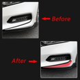 thumbnail image 4 of Xotic Tech 2x Red Vinyl Front Fog Light Eyelid Eyebrow Sticker Decal Molding Trim for Honda Accord 2018 2019, 4 of 8