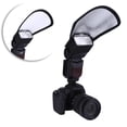 thumbnail image 2 of Hilitand Camera Reflector Universal Soft Intense Light Flash Speedlite Silver White Photography Reflector For Slr Camera, 2 of 8