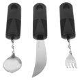 thumbnail image 4 of Miangastore 1 Set of Anti-shaking Tableware Portable Utensil Anti-slip Adaptive Tableware Adult Tableware for Elderly, 4 of 9