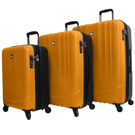 UPC 812836021841 product image for Mia Toro NEW Orange Polipropilene 3 Piece Hardside Spinner Suitcase Luggage Set | upcitemdb.com