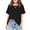 Black, variant on Girls Oversized T Shirts with Pocket Short Sleeve Basic Crewneck Summer Casual Loose Tops Clothes