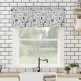 thumbnail image 4 of Sketch Style Valances for Windows Simple Computer Game Console Lines Rod Pocket Curtain Valance Window Treatment Short Curtains for Kitchen Living Room, 60"x18", 4 of 5