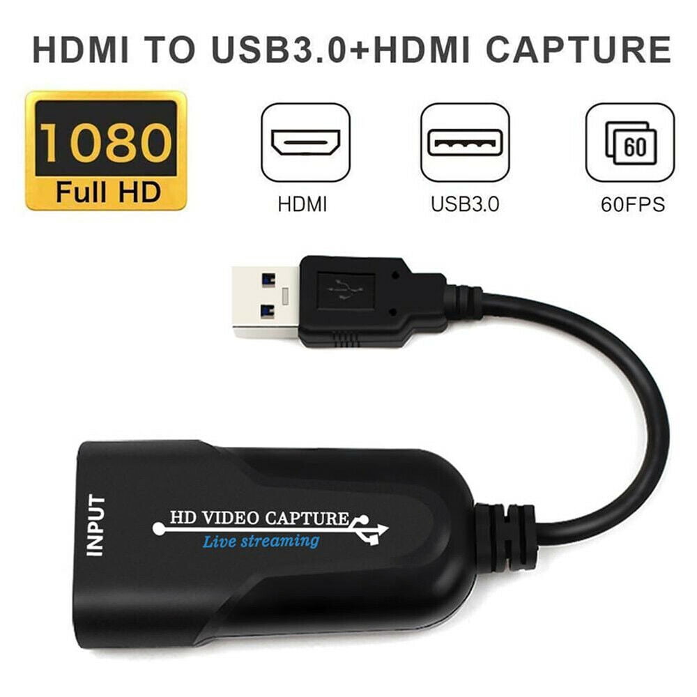 High-Quality USB 2.0 SCART Video Capture Card Recorder Game/Video Live Streaming 