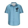 thumbnail image 4 of Camisas de Manga Larga para Hombres Blusa Cómoda de Cuello de Impresión, Camisa Casual de Poliéster para Uso Diario, de Fiesta Y de Primavera de Verano, 4 of 4