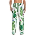 thumbnail image 3 of Picia Cactus Plants1 Mens Soft Woven Cotton Elastic Waistband Sleep Pajama Pant Lounge Sleep Pant With Pockets And Drawstring-Medium, 3 of 9