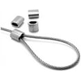 thumbnail image 3 of Single Oval Crimping Loop For Cable Ferrule Wire Rope, Easy To Use Weather Resistant Aluminum Crimping Loop Sleeve For Wide Applications In Outdoor Projects, 3 of 5