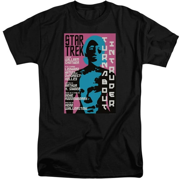 Star Trek Tos Episode 79 Adult Tall T-Shirt 18/1 T-Shirt Black