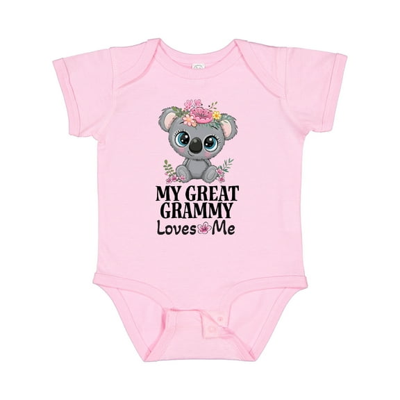 Inktastic My Great Grammy Loves Me Koala Girls Baby Bodysuit