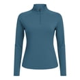 thumbnail image 3 of fatyb Womens Long Sleeve Shirts with Pockets Lightweight Quarter Zip Pullover Hiking Running Workout Tops, 3 of 7