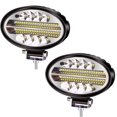 thumbnail image 1 of Luces LED de trabajo Biqing, 2 unidades ovaladas, 5.5 pulgadas, 144 W, 10800 LM, 12 V, 24 V, 1 of 7