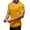 Yellow, variant on MIXUE Shirts For Men Summer Solid Color V Neck Short Sleeve Casual Pullover Tops T Shirts Daily-Wear,Gray,L