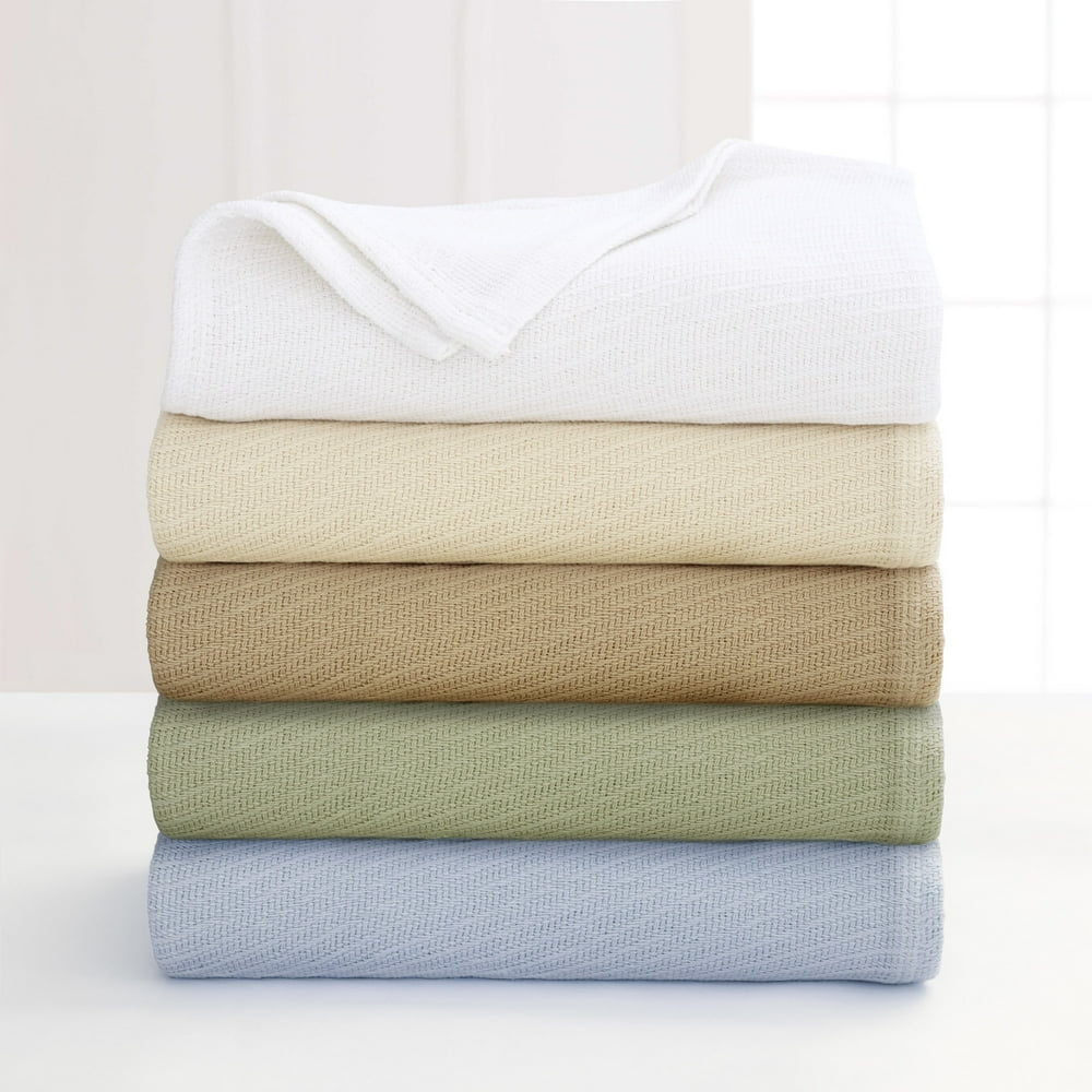 Martex Diagonal Weave Lightweight Layer Cotton Blanket