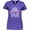 Purple, variant on Birthday Diva in Pink with Tiara Women's V-Neck T-Shirt