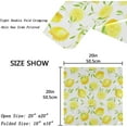 thumbnail image 4 of GZHJMY Trendy Fresh Yellow Lemons and Leaves Cloth Napkins, Set of 4 20 x 20 Inch Soft & Comfortable Polyester Dinner Napkin for Family, Restaurant, Weddings, Parties, 4 of 5