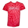 Budweiser Mens T-Shirt, Red Tie Dye - Extra Large