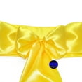 thumbnail image 3 of MDS Pack of 10 satin Chair Sashes Bow for Wedding and Events Supplies Party -yellow, 3 of 8