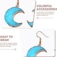 thumbnail image 3 of Pendientes de luna, pendientes sencillos y de moda, 3 of 5
