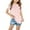 Pink, variant on Girls Print T Shirts Short Sleeve Crew Neck Rainbow Daisy Floral Summer Lightweight Breathable Pullover Pink 9 Years