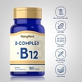 thumbnail image 3 of B Complex Plus Vitamin B-12, 180 Tablets | Non-GMO, Gluten Free | by Piping Rock, 3 of 7