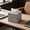 Gray-GY, variant on MMJ Tissue Box Holder Desktop Square Refillable Plastic Dispenser for Home Office Car Tabletop Organizer 4.53x4.53in