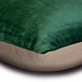 thumbnail image 4 of The HomeCentric Green Pack of 2, 12"x16" (30x40 cm) Lumbar Pillow Cover, Velvet Patchwork & Color Blocking Oblong Pillow, Patchwork Pattern Modern Style - Velutinous Green, 4 of 10