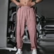 thumbnail image 1 of Pantalones largos para hombre, color liso, informales, a la moda, con cintura elástica, holgados, de poliéster, 1 of 7