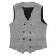 thumbnail image 3 of Camiseta sin mangas con cuello en V para hombre, color liso, sin mangas, cuello en V, informal, de moda, blusa para hombre, 3 of 6