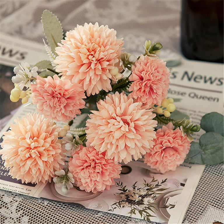 Dainzusyful Fake Flowers Valentines Day Gifts Artificial Flowers,Potted  Plant Artificial Plastic Simulation Flowers Valentines Day Decorations  Living