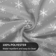 thumbnail image 6 of Christmas Tablecloth Round 60 Inch Winter Rustic Watercolor Tree Snowflakes Grey Green Nature Forest Print Decorative Washable Polyester Table Cloth for Party Picnic Home Kitchen Decor, 6 of 6