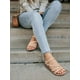 thumbnail image 5 of Sandalias SHIBEVER Wedge para mujer, plataforma baja, color nude, talla 35, 5 of 6