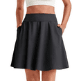 thumbnail image 2 of G4Free 20" Knee Length Tennis Skirts for Women High Waisted Golf Skorts Soft Athletic Built-in Shorts 3 Pockets, 2 of 7