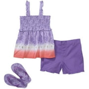Faded Glory - Baby Girls' 3-piece Smock
