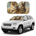 thumbnail image 4 of Bingfone Farm Corgi German Shepherd Car Windshield Sunshade,Sun Foldable Sun Shield Sun Visor for Car - Medium, 4 of 8