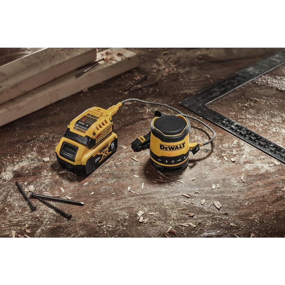 DeWalt DCR008 Rechargeable USB-C Bluetooth Speaker - Quantity 1