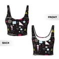 thumbnail image 5 of Picia Colorful Geometry Sports Bra for Women,Padded Strappy Sports Bras Medium Support Yoga Bra with Removable Cups,Running Yoga Bra-, 5 of 9