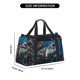 thumbnail image 3 of Balery Ocean Coral Turtle Bolsa de Gimnasio para Mujeres, Bolsa de Viaje con Bolsillo Húmedo, Bolsa de Fin de Semana para Mujeres, Bolsa de Viaje Resistente al Agua, 3 of 7