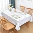 thumbnail image 4 of Fall Sunflower Vinyl Tablecloth Rectangle Plastic PVC Oilcloth Tablecloths Wipeable Table Cloth Cover for Foot Folding Tables Kitchen Dining Room Table Crafting x, 4 of 9