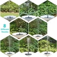 thumbnail image 3 of Roofei Solar Bird Bath Fountain Pump, Upgrade 1.4W Solar Fountain with 4 Nozzle, Free Standing Floating Solar Powered Water Fountain Pump for Bird Bath, 3 of 7