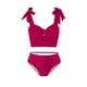thumbnail image 1 of Traje de baño para mujer, traje de baño con tirantes de color liso para mujer, conjuntos de bikini de moda, trajes de baño para mujer, 1 of 2