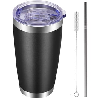 AQUAPHILE Travel Coffee Cup, Leakproof Insulated Reusable Mug with Lid,  Blue White, 17 oz - Walmart.com