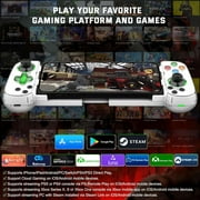 Mobile Phone Gaming Controller for iPhone/Android/PC/Switch/P4/P3,Wireless Phone Controller Joystick with Turbo/6-Axis Gyro/Vibration,Play Call of Duty,Roblox, Genshin Impact,Cloud Gaming,Remote Play