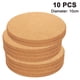 thumbnail image 1 of Posavasos redondos retro, juego de 10 unidades, posavasos de madera y corcho, posavasos de 10 cm, aptos para el hogar, restaurante y oficina, 1 of 8