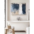 thumbnail image 6 of Navy Blue Grey Wall Art for Living Room, Canvas Picture Wall Decor for Bathroom Bedroom, Modern Abstract Art Rustic Painting Artwork for Office Kitchen Hallway Dining Room Home Decorations 12"x16", 6 of 8
