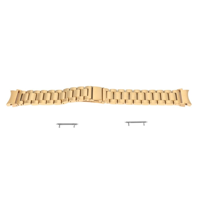 Correa de reloj de Acero inoxidable Nikou compatible con Galaxy Watch 4 dorada